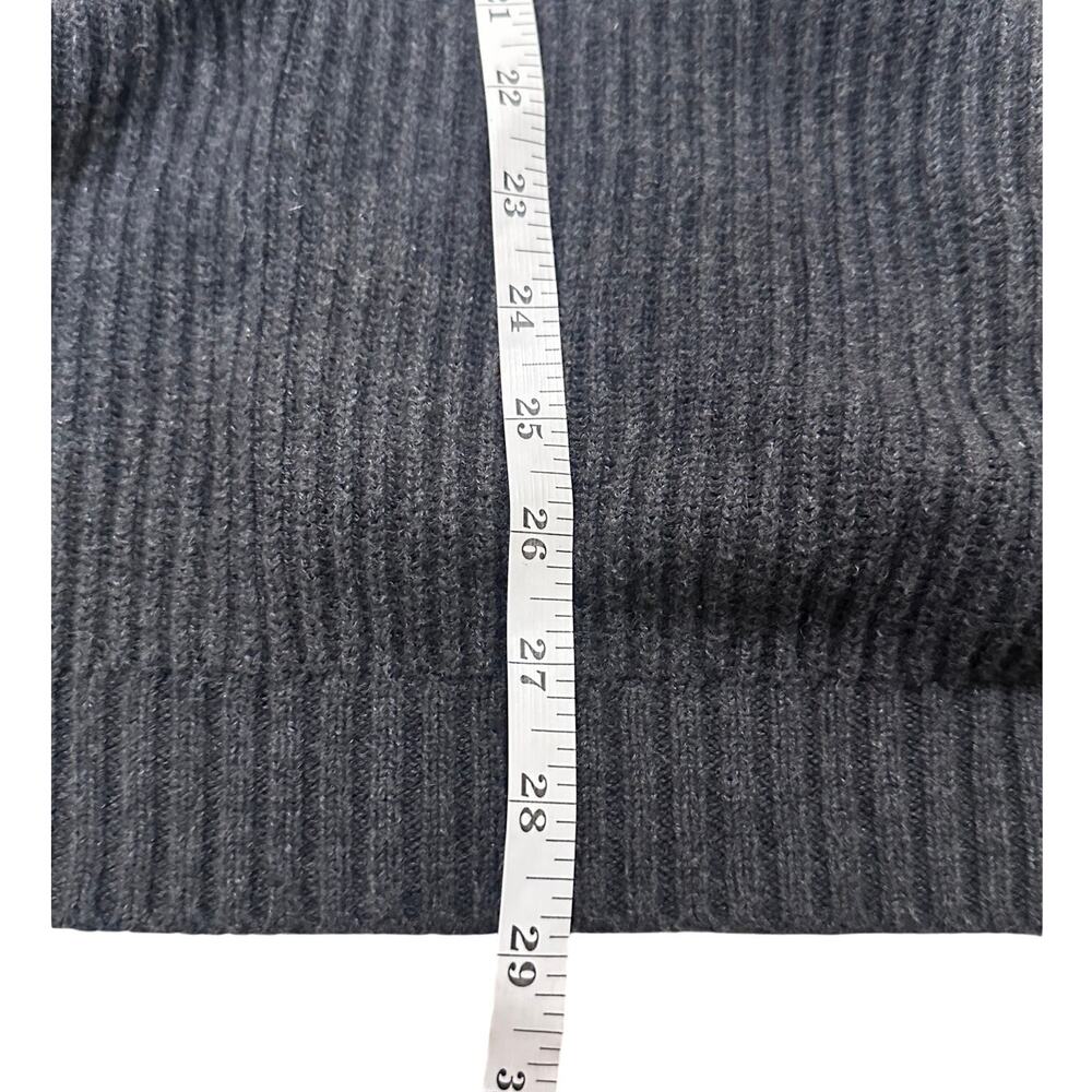 QUINCE 100% Organic Cotton Oversized Cardigan Charcoal Open Front Sweater, XL - Picture 6 of 8
